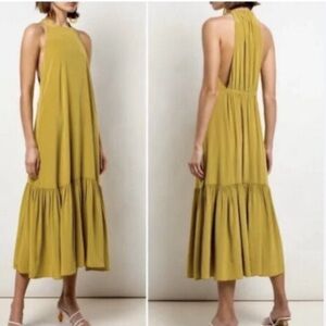 Tibi 100% silk Halter Midi Dress